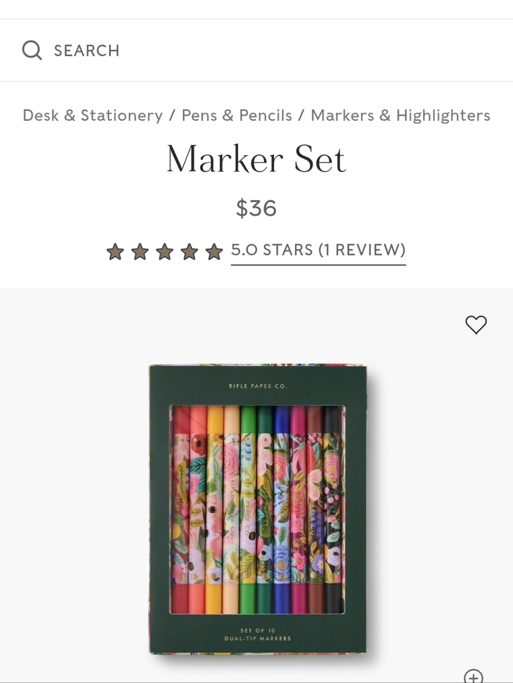 Rifle Paper Paper Co. Paint Markers (10)  NWT Dual Tip - Picture 3 of 7
